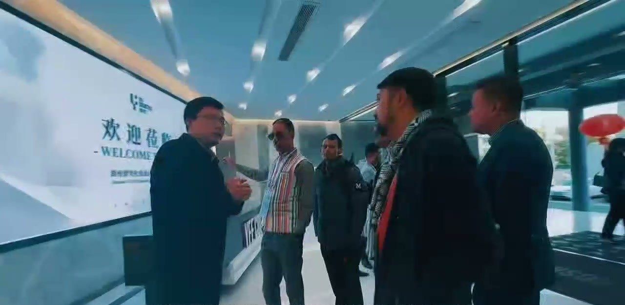 Customers arriving at the YFF factory